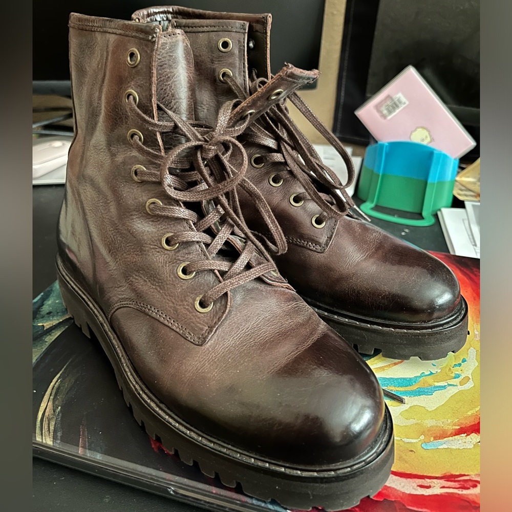 Thursday Boot Women Leather Brown 7 no box